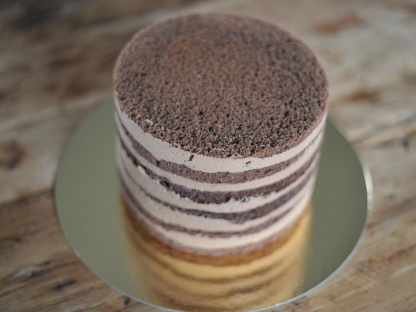 DIY- Torte naked cake Schoko, 18cm im Durchmesser und 13cm hoch