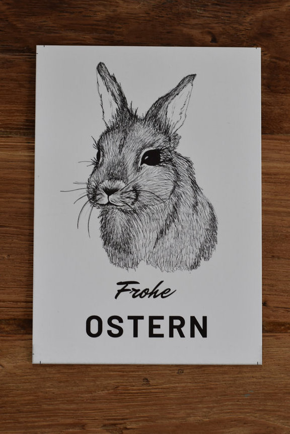 Postkarte Häschen 4er- Set