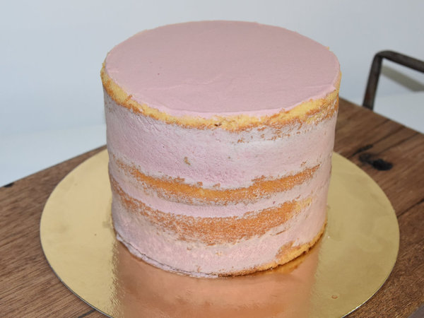 DIY- Torte naked cake Himbeer, 24cm im Durchmesser und 13cm hoch